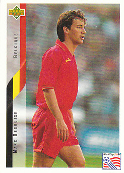 Mark Degrujse Belgium Upper Deck World Cup 1994 Eng/Ita #87